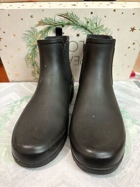 Hunter Black Women's Waterproof Chelsea Ankle Boots
